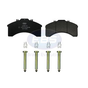 BRAKE PAD SET E11 - C/W FITTING KIT