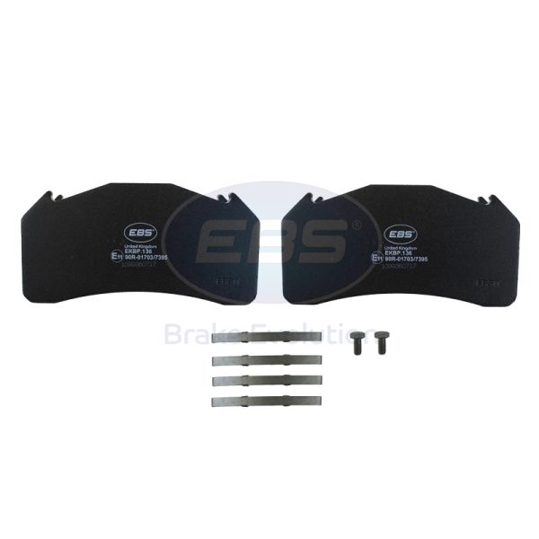 BRAKE PAD SET E11 - C/W FITTING KIT - B DUCO