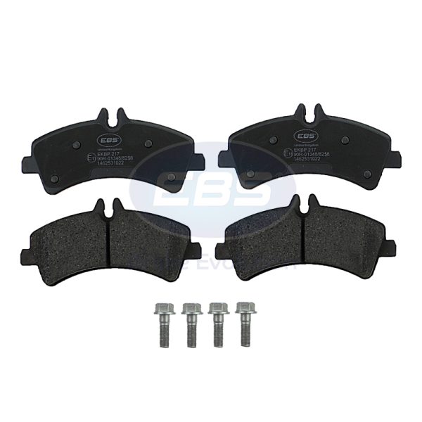 BRAKE PAD SET E11 - C/W BOLTS