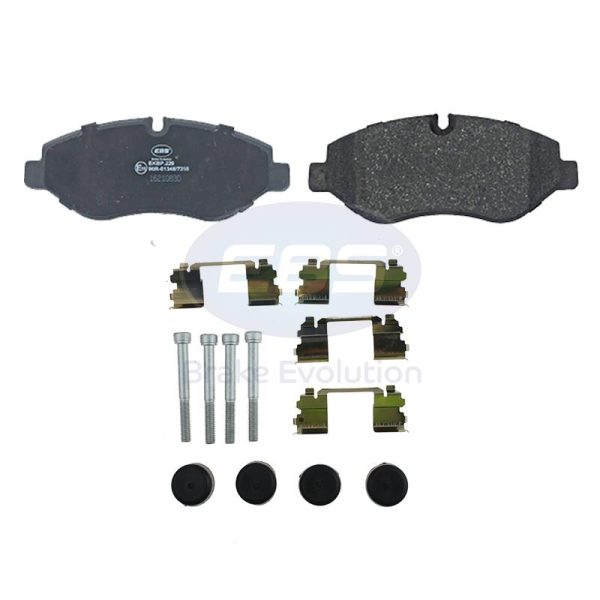 BRAKE PAD SET E11 - C/W FITTING KIT & SHIMS