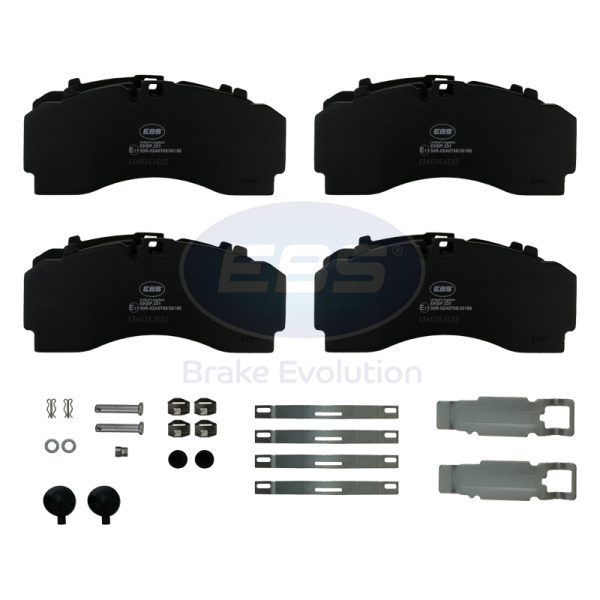 BRAKE PAD SET E11 - C/W FITTING KIT